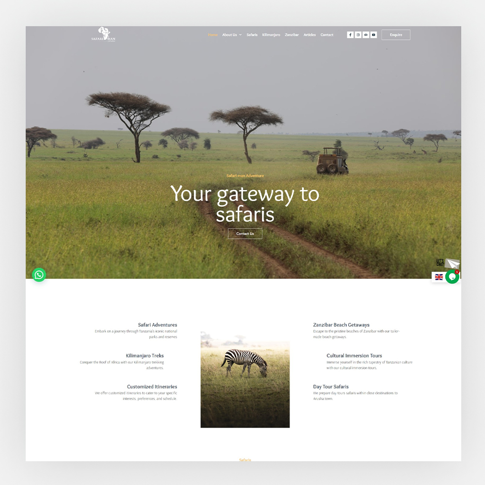 Safari man Adventure